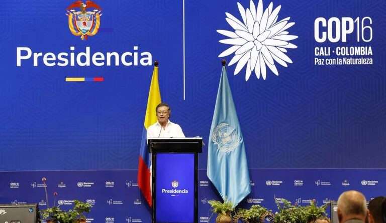 «Ha comenzado la extinción de la biodiversidad y la vida», alerta Gustavo Petro en la COP16