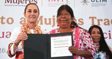 Sheinbaum destaca a mujeres indígenas desde el Istmo: “son protagonistas de la historia”